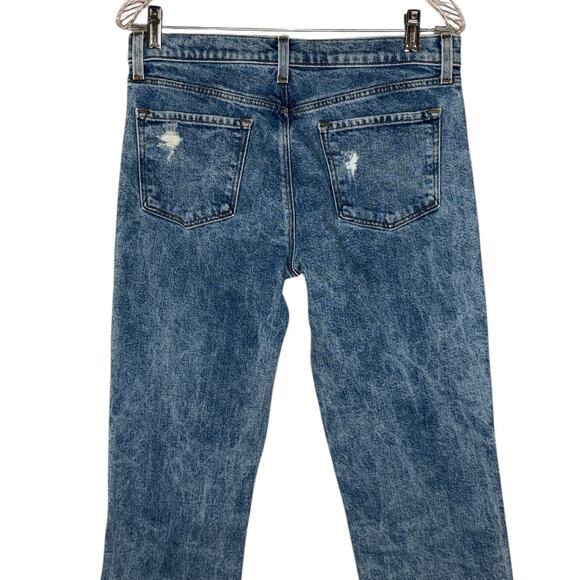 J Brand for Theory Adele Straight Leg Mid Rise Jeans Indigo Blue Size 29 - Picture 8 of 12